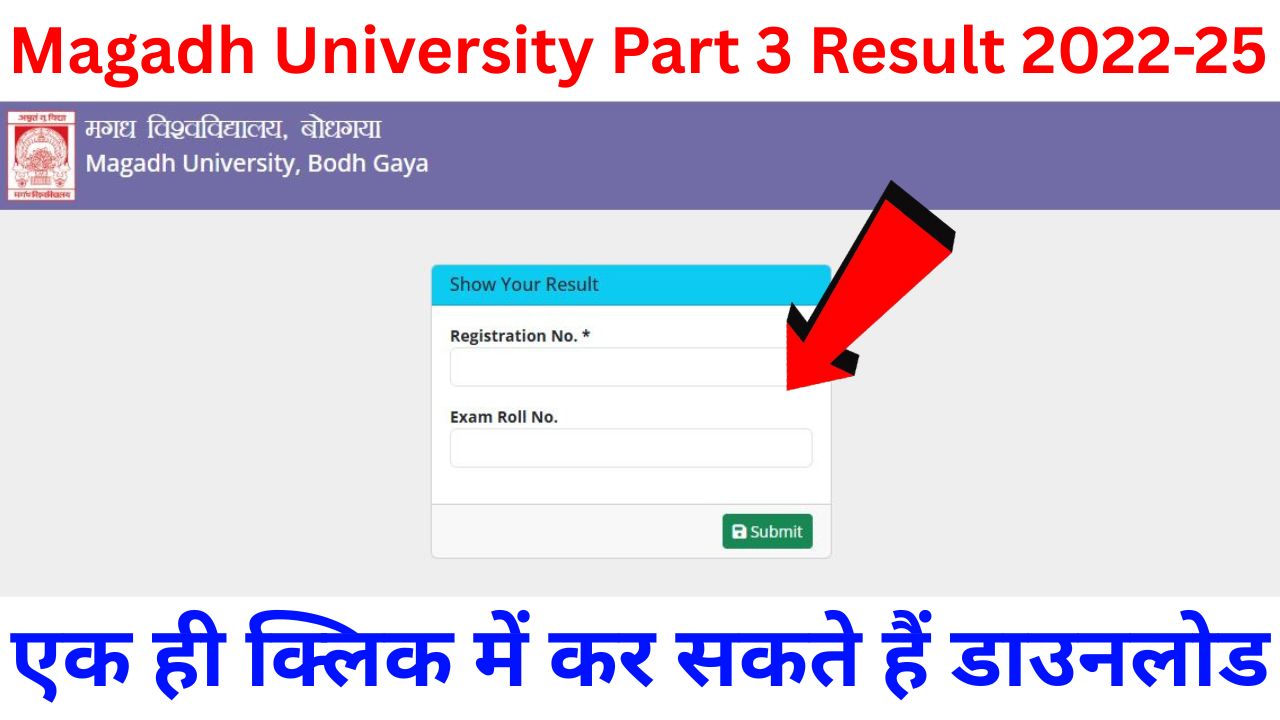 Magadh University Part 3 Result 2022-25 Declared: Check Your Scorecard Now