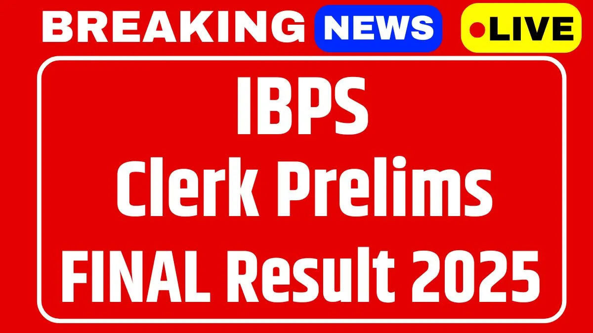 IBPS Clerk Prelims Result 2025 Today – ऐसे करें अपना रिजल्ट चेक @ibps.in