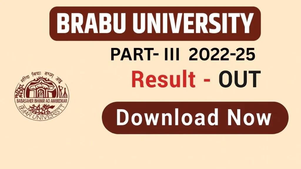 BRABU Part 3 Result 2022-25 जारी: BA, BSc, BCom UG रिजल्ट ऐसे करें डाउनलोड