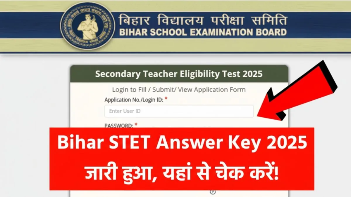 STET Answer Key 2025 PDF Direct Download Link