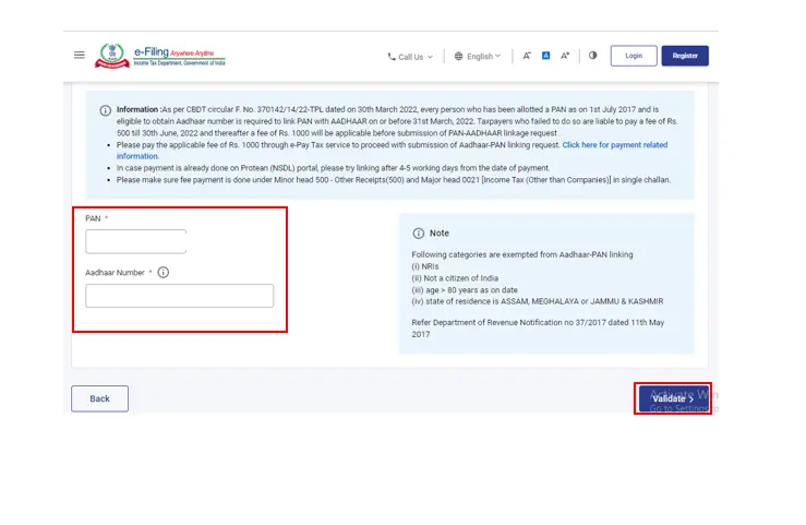 Aadhaar PAN Linking 2026