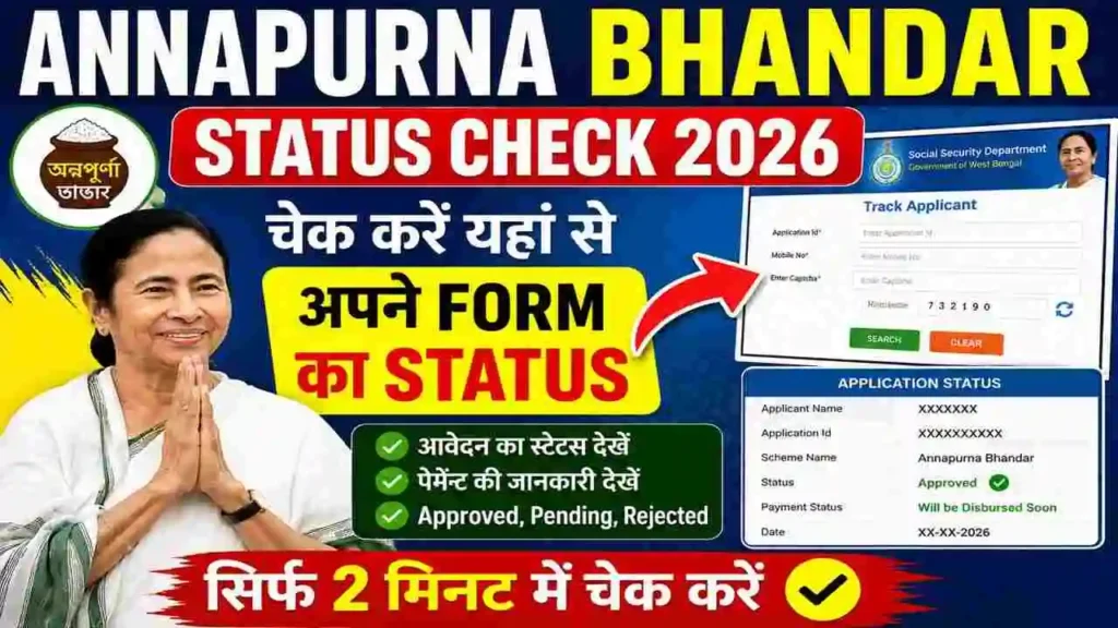 Annapurna Bhandar Status Check 2026: अपना Form Status Online ऐसे चेक करें